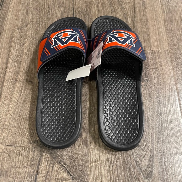 FOCO NCAA College Team Logo Shower Sport Legacy Slide Flip Flop Sandals AUBURN - Picture 4 of 6